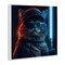 Stupell Industries Sci-Fi Cat with Glowing Saber Wall Plaque Art Design by Jim Baldwin